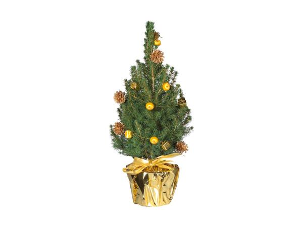 Sukkertop med julepynt