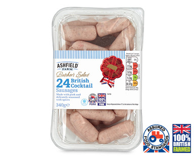 Butcher's Select 24 Pork Cocktail Sausages