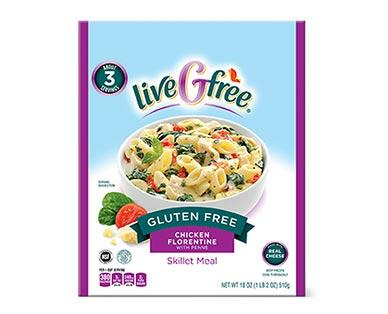 liveGfree 
 Chicken Alfredo or Chicken Florentine Skillet Meal