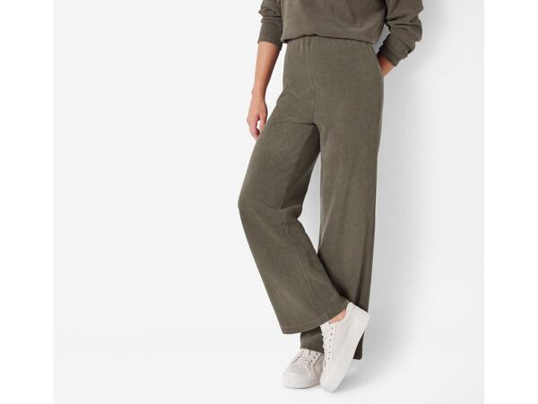 Ladies' corduroy-style trousers