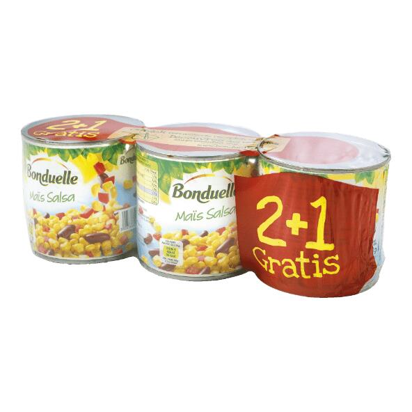 Bonduelle maïsmix salsa, 3-pack