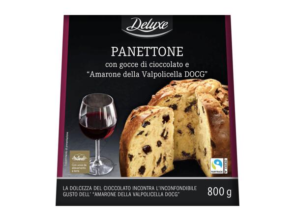 Panettone with Chocolate Drops and Amarone della Valpolicella DOCG