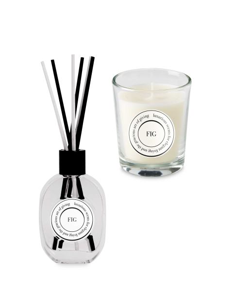 Fig Candle/Reed Diffuser Set