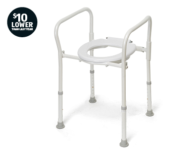 Folding Over Toilet Frame
