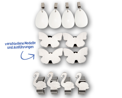 EASY HOME(R) Tischtuchhalter, 4-teilig