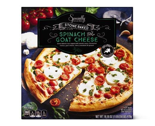Specially Selected 
 Stone Baked Assorted Goat Cheese Pizzas