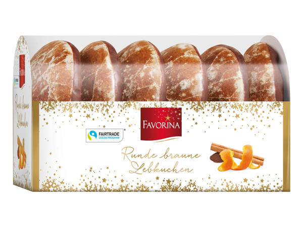 FAVORINA Runde braune Lebkuchen