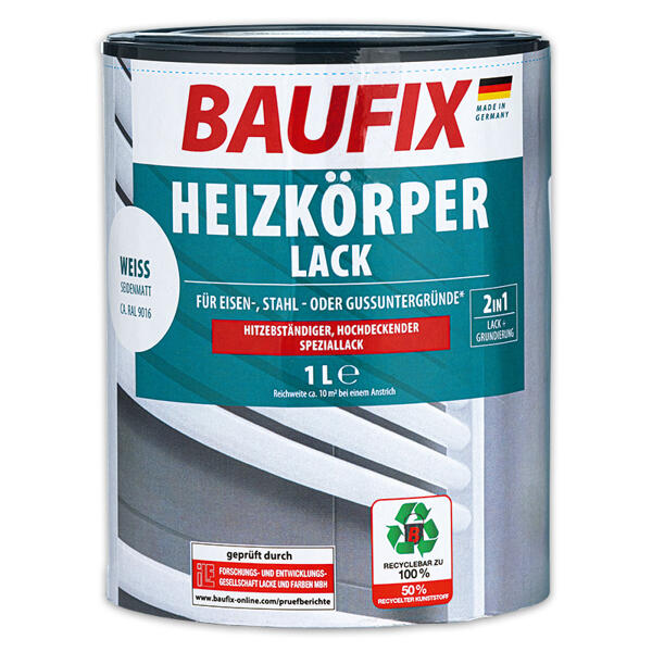 Heizkörper Lack 2in1 Weiß