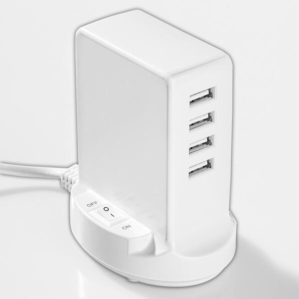 USB-Ladestation 4-fach mit Ein-/ Ausschalter
