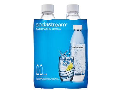 SodaStream Carbonating Bottles – White 2pk