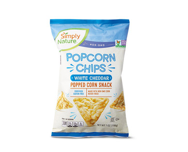 Simply Nature Kettle or White Cheddar Popcorn Chips