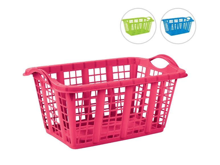 AQUAPUR(R) 37L Laundry Basket 60 x 40 x 30cm