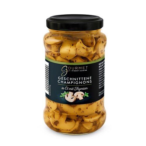 GOURMET FINEST CUISINE Champignons geschnitten in Öl, mit Thymian