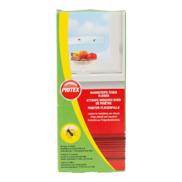 PRITEX(R) 				Bandes tue-mouches de fenêtres, 6 pcs