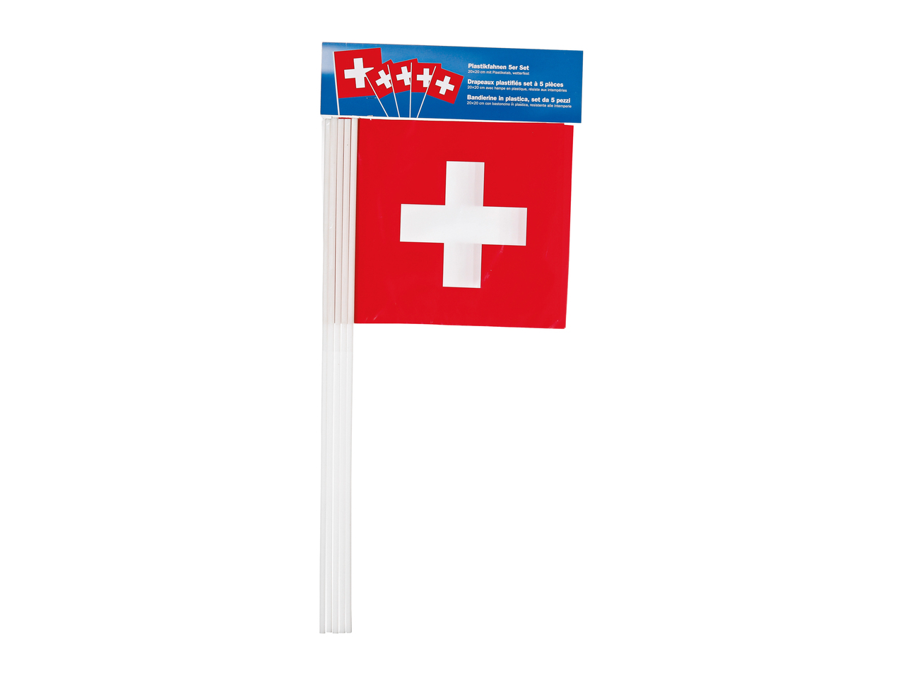 Drapeaux en plastique