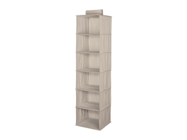 Livarno Home Bedroom Storage Solutions Hanging Organiser - Beige