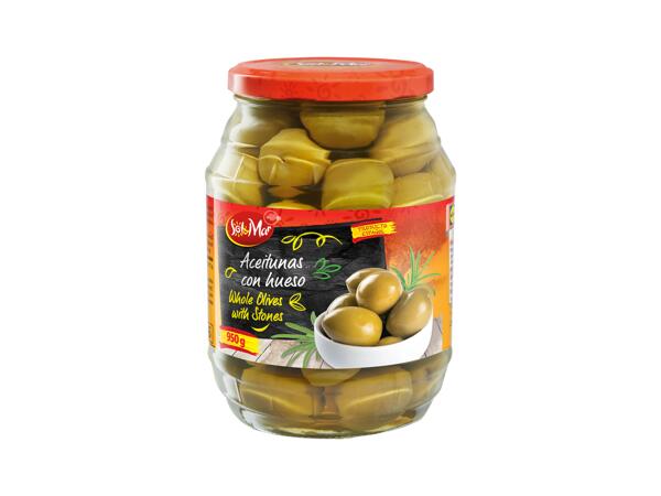 Whole olives with stone