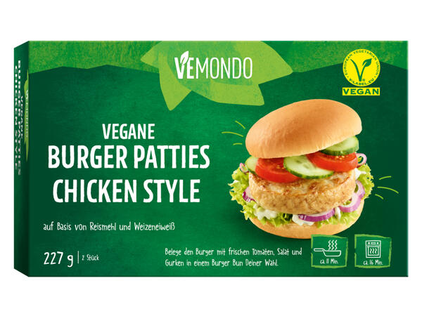 Vegane Burger Patties Chicken Style