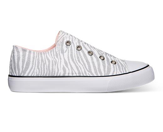 Lily & Dan Childrens Memory Foam Canvas Slip Ons