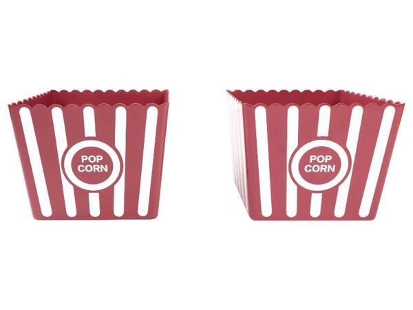 Sada kelímků, 4dílná / Sada kbelíků na popcorn 2dílná / 4dílná