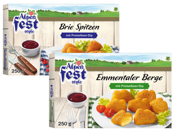Brie Spitzen oder Emmentaler Berge