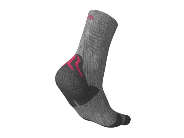 CRIVIT Adults' Pink & Grey Premium Walking Socks