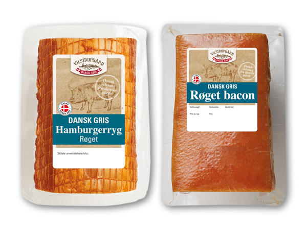 VILSTRUPGÅRD Dansk røget bacon eller hamburgerryg