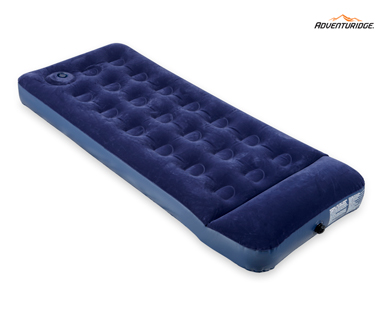 SINGLE AIR BED WITH FOOT PUMP