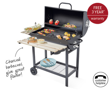 Oil Drum Charcoal Barbecue
