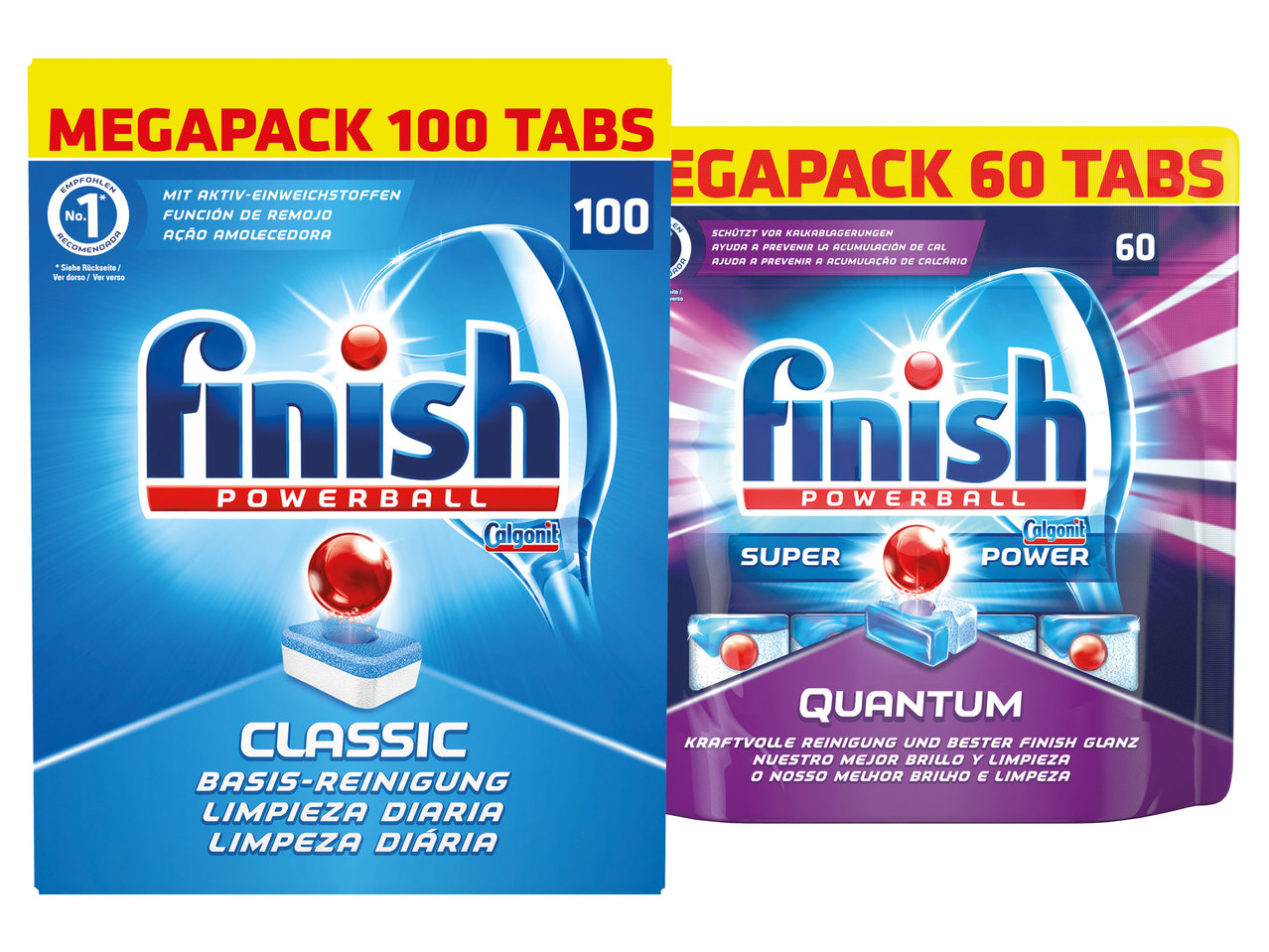 FINISH Classic, Alles-in-1 oder Quantum Tabs