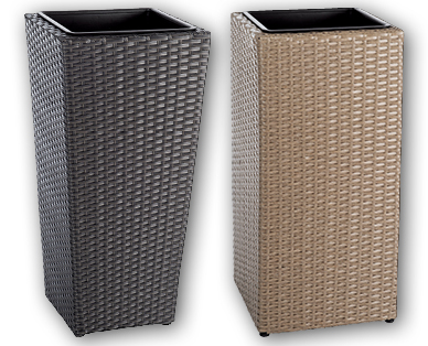 Vaso da terrazzo effetto rattan GARDENLINE(R)