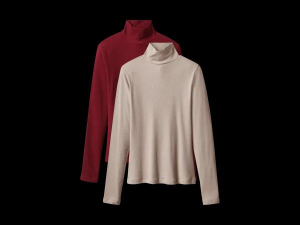 Damen Rollkragenshirt, 2 Stück