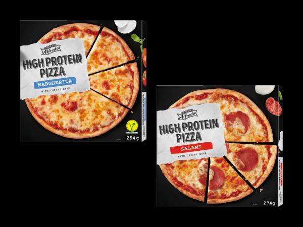 Pizza ad alto contenuto proteico