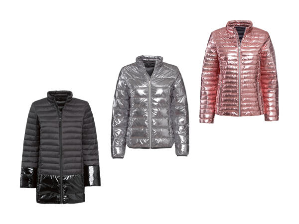 Veste poids plume aspect métallique