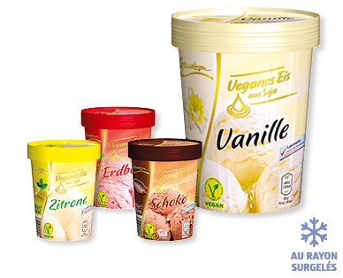 Glace végane à base de soja GRANDESSA