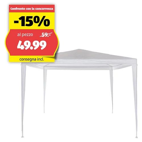 COCON Pavillon 3 x 3 m, F00412, bianco