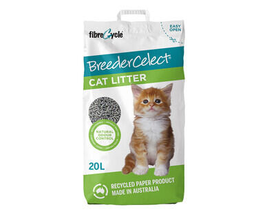 Breeder Celect Recycled Paper Cat Litter 20L