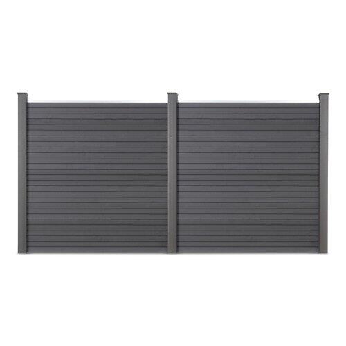 HOME DELUXE Sichtschutzzaun CALLADO - 2 Elemente & 3 Pfosten
