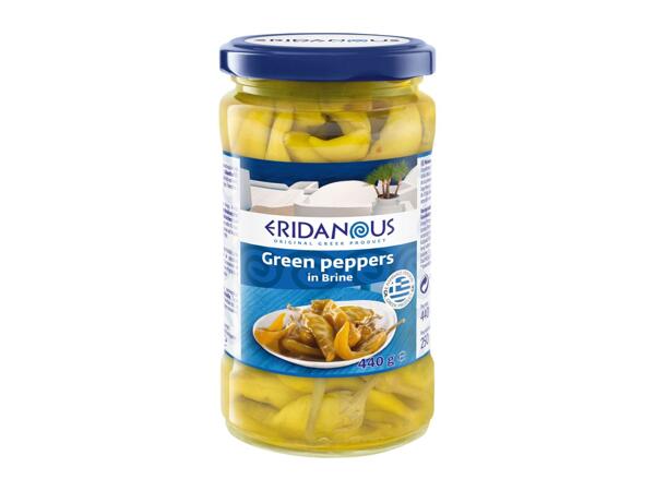 Pickled Green Peppers in Brine