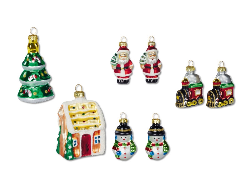 Figurine de Noël en verre
