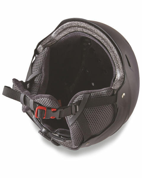Adult's Matt Black Ski Helmet L/XL