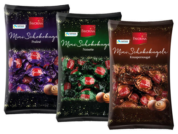 FAVORINA Gefüllte Mini Schokokugeln