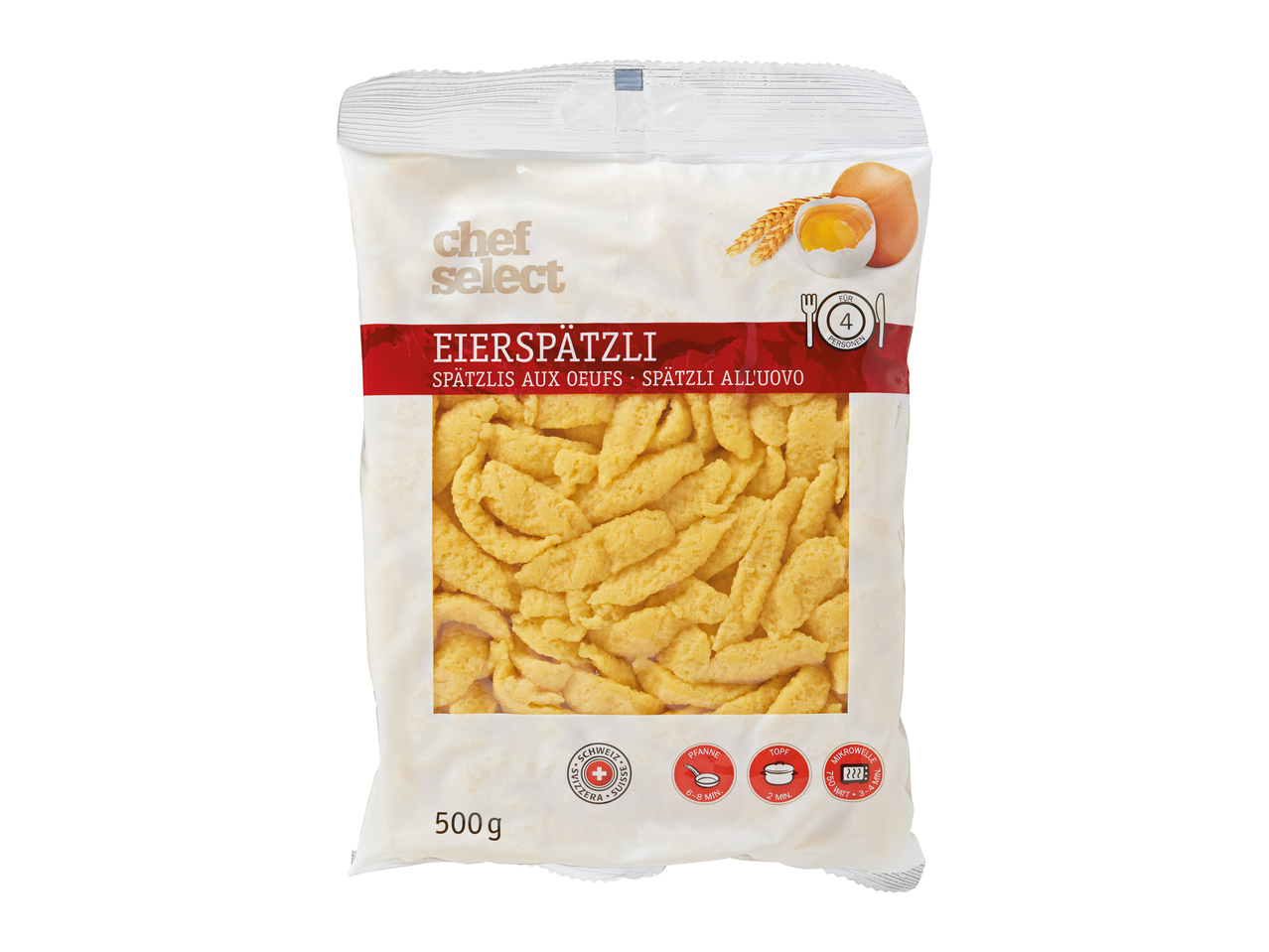 Spätzli all'uovo svizzeri