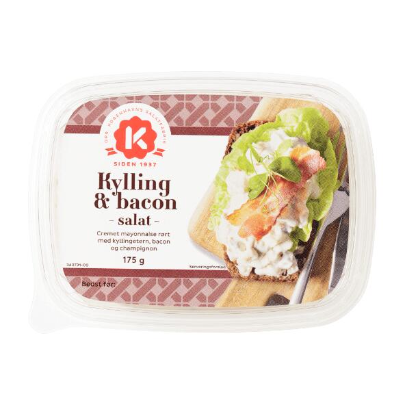 Skinke- eller kylling & baconsalat