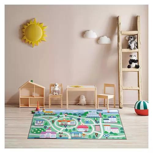 3' x 5' Washable Play Rug - City