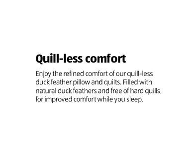 Quill-Less Duck Feather Quilt - King Size