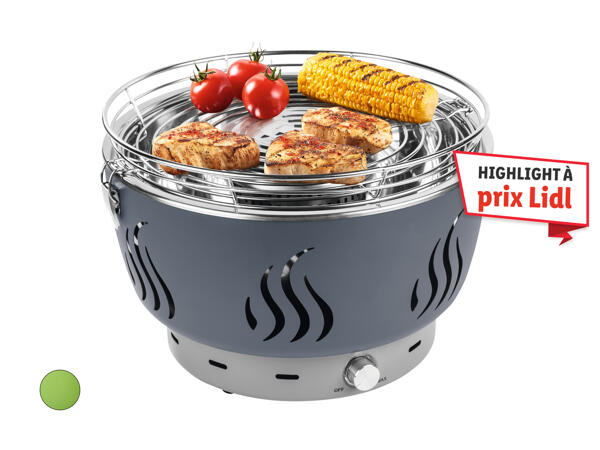 Barbecue à charbon avec ventilation active