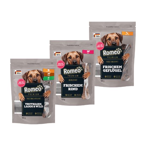 ROMEO 	 				Premium kødsnacks til hund