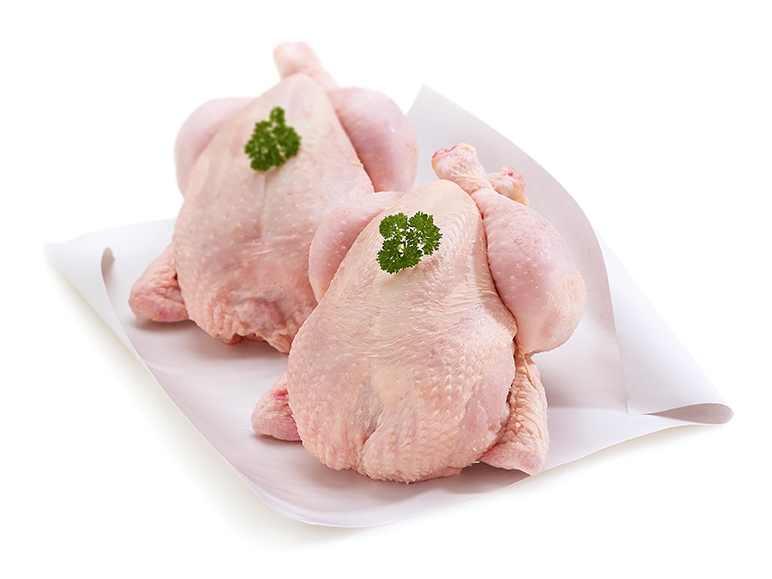 Poulets frais à rôtir