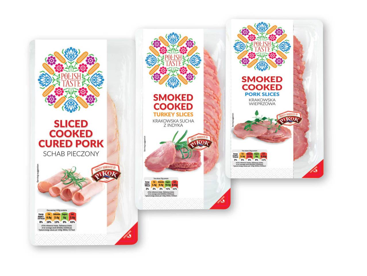 POLISH TASTE Cooked Sausage Slices